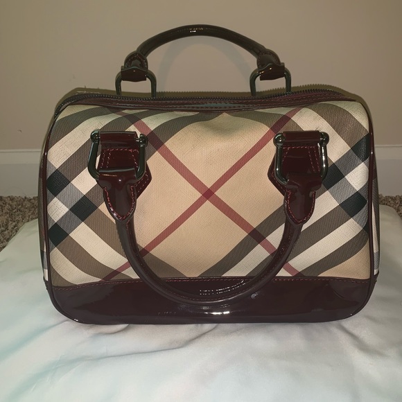 burberry nova check satchel